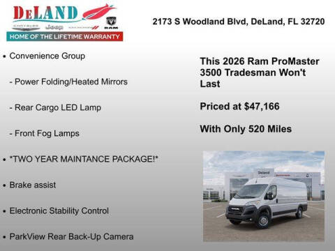 2026 RAM ProMaster
