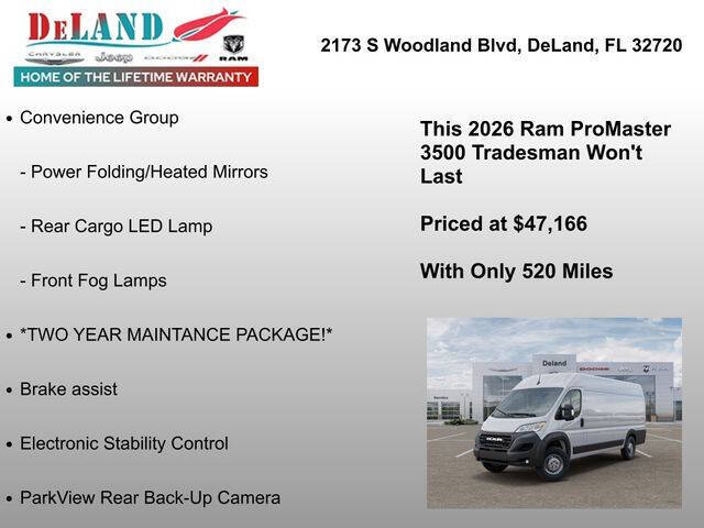 2026 RAM ProMaster