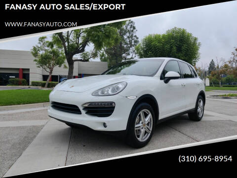 2013 Porsche Cayenne for sale at FANASY AUTO SALES/EXPORT in Yorba Linda CA
