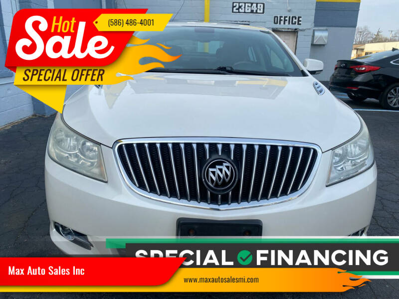 2013 Buick LaCrosse for sale at Max Auto Sales Inc in Warren MI