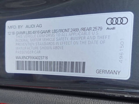 2019 Audi A5 Sportback quattro Premium Plus 45 TFSI