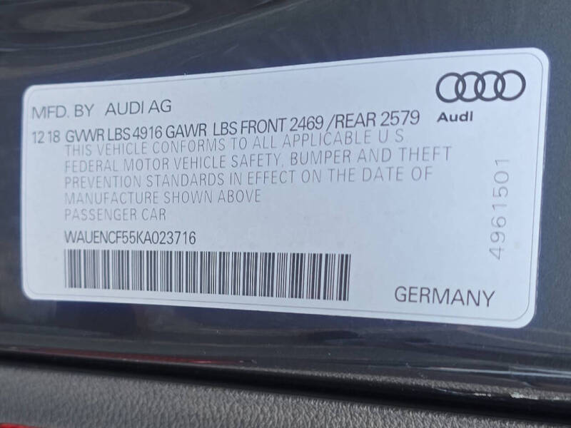 2019 Audi A5 Sportback quattro Premium Plus 45 TFSI