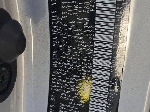 2022 Toyota Corolla LE