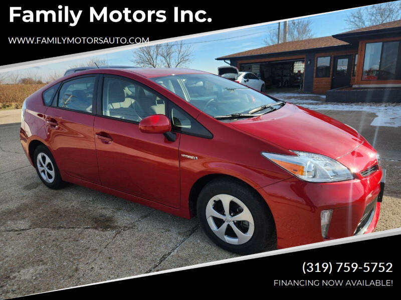 2015 Toyota Prius for sale at Family Motors Inc. in West Burlington IA