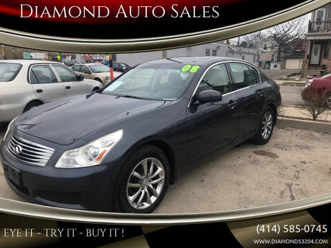 2008 Infiniti G35 for sale at DIAMOND AUTO SALES LLC in Milwaukee WI