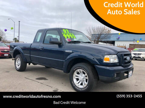 2007 Ford Ranger for sale at Credit World Auto Sales in Fresno CA