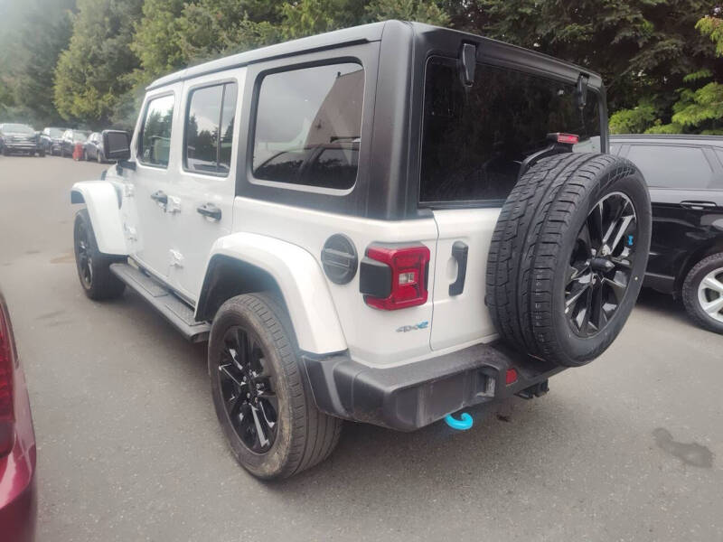 Used 2023 Jeep Wrangler 4xe Sahara 4XE with VIN 1C4JJXP60PW661071 for sale in Everett, WA