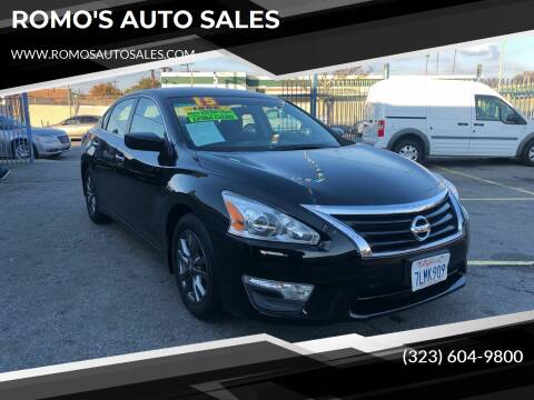 2015 Nissan Altima for sale at ROMO'S AUTO SALES in Los Angeles CA
