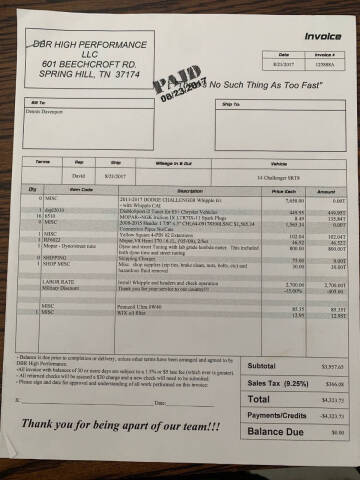 2014 Dodge Challenger SRT8 Core