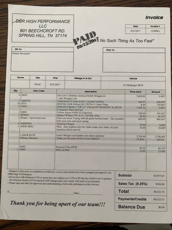 2014 Dodge Challenger SRT8 Core