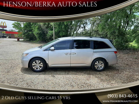 2015 Honda Odyssey for sale at HENSON/BERKA AUTO SALES in Gilmer TX