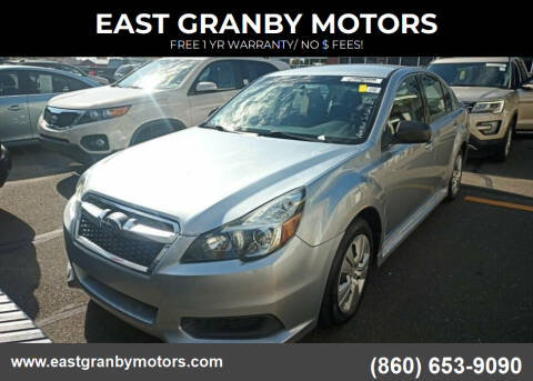 2013 Subaru Legacy for sale at EAST GRANBY MOTORS in East Granby CT