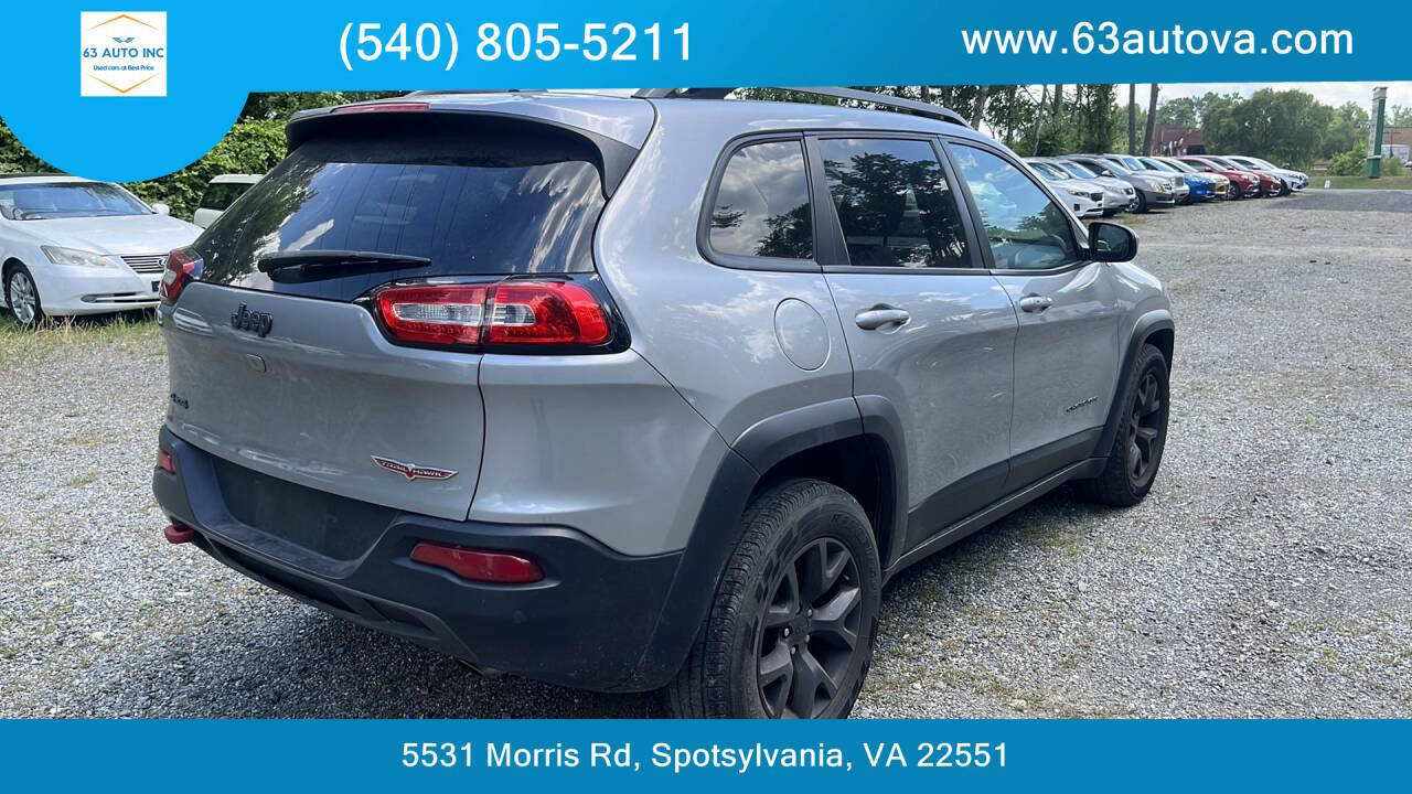 2015 Jeep Cherokee for sale at 63 Auto Inc in Spotsylvania, VA