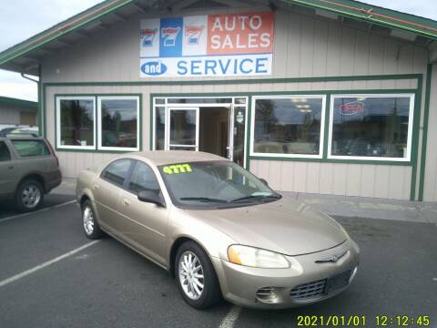 2003 Chrysler Sebring for sale at 777 Auto Sales and Service in Tacoma WA