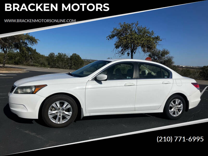 2009 Honda Accord for sale at BRACKEN MOTORS in San Antonio TX