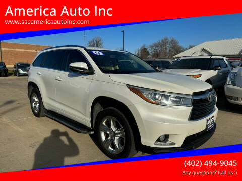 2014 Toyota Highlander for sale at America Auto Inc in South Sioux City NE