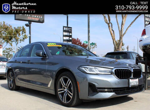 2021 BMW 5 Series for sale at Hawthorne Motors Pre-Owned in Lawndale CA