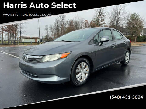 2012 Honda Civic for sale at Harris Auto Select in Winchester VA