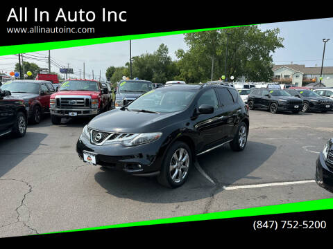 2012 Nissan Murano for sale at All In Auto Inc in Palatine IL