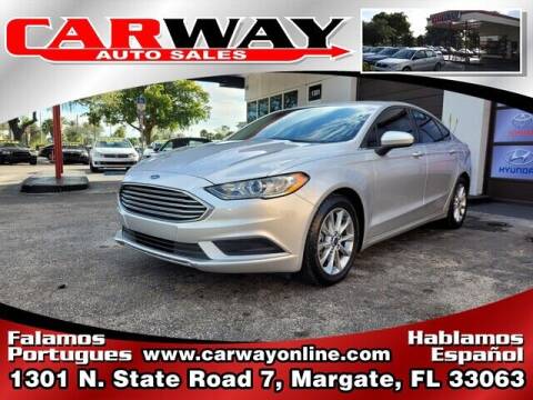 2017 Ford Fusion for sale at CARWAY Auto Sales - Oakland Park in Oakland Park FL