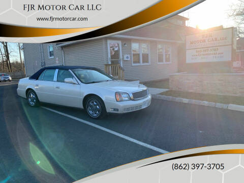 2002 Cadillac DeVille for sale at FJR Motor Car LLC in Mine Hill NJ
