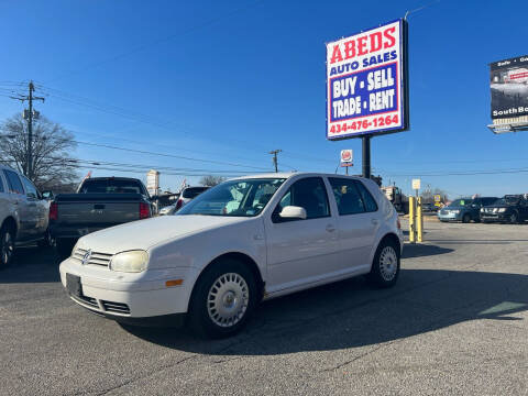 2002 Volkswagen Golf for sale at ABED'S AUTO SALES in Halifax VA