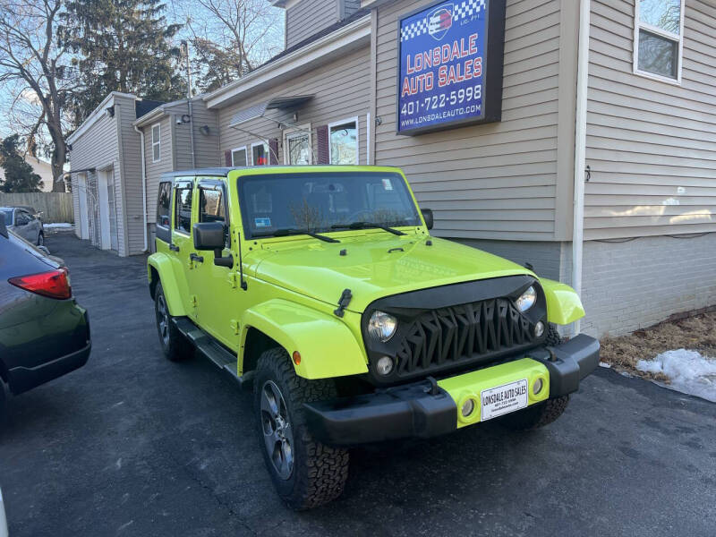 2016 Jeep Wrangler Unlimited for sale at Lonsdale Auto Sales in Lincoln RI