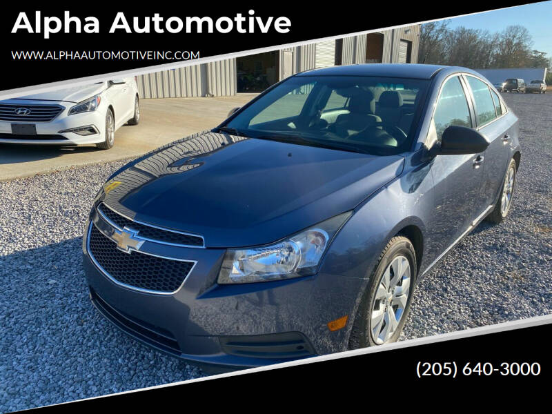 2013 Chevrolet Cruze for sale at Alpha Automotive in Odenville AL