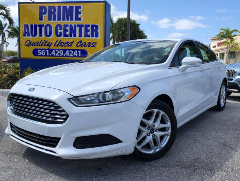 2014 Ford Fusion for sale at PRIME AUTO CENTER in Palm Springs FL