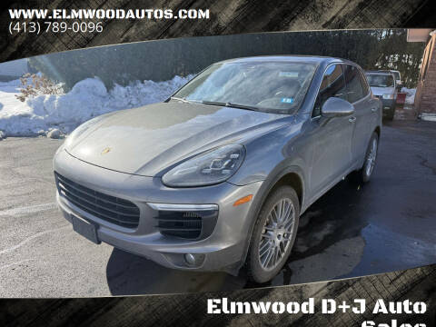 2016 Porsche Cayenne for sale at Elmwood D+J Auto Sales in Agawam MA