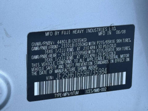 2009 Subaru Forester 2.5 X