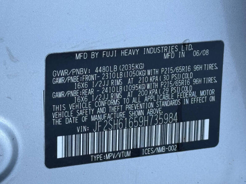 2009 Subaru Forester 2.5 X