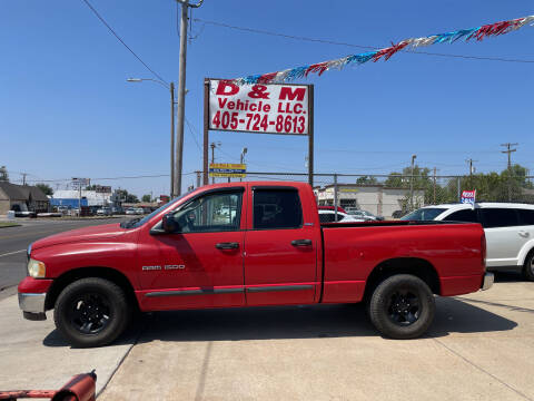 2002 Dodge Ram 1500 for sale at D & M Vehicle LLC in Oklahoma City OK