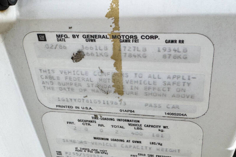 1986 Chevrolet Corvette