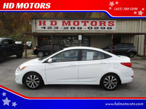 2016 Hyundai Accent for sale at HD MOTORS in Kingsport TN