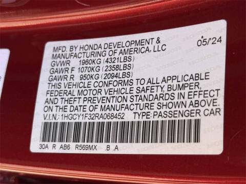 2024 Honda Accord EX