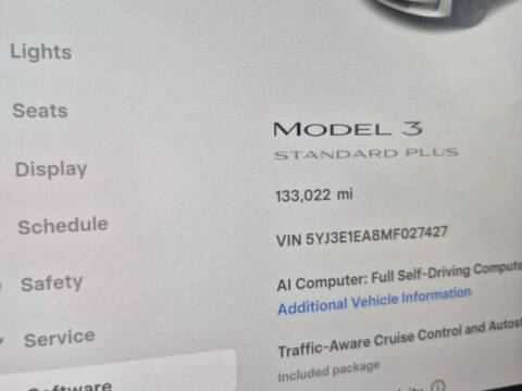 2021 Tesla Model 3 Standard Range Plus