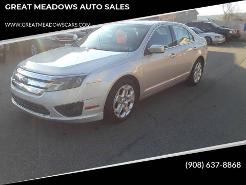 2010 Ford Fusion for sale at GREAT MEADOWS AUTO SALES in Great Meadows NJ
