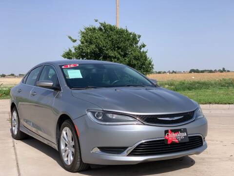 2016 Chrysler 200 for sale at Chihuahua Auto Sales in Perryton TX
