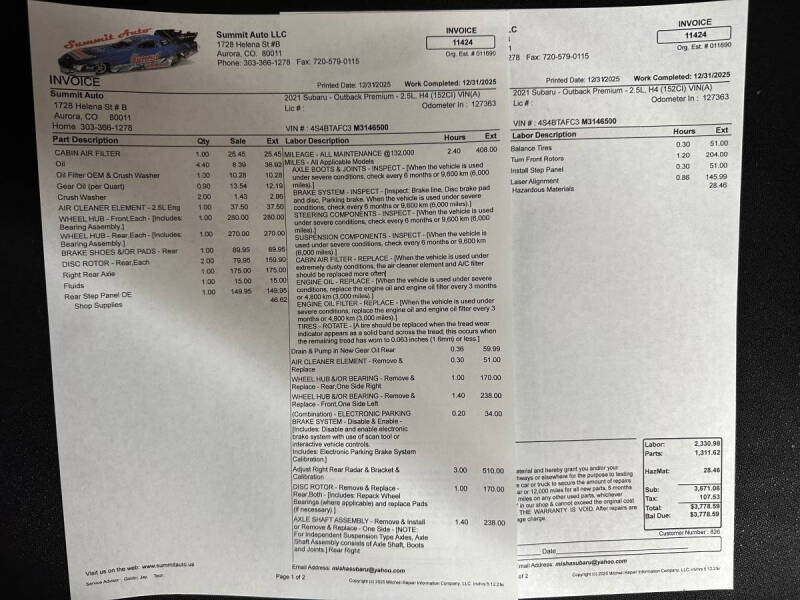 2021 Subaru Outback Premium