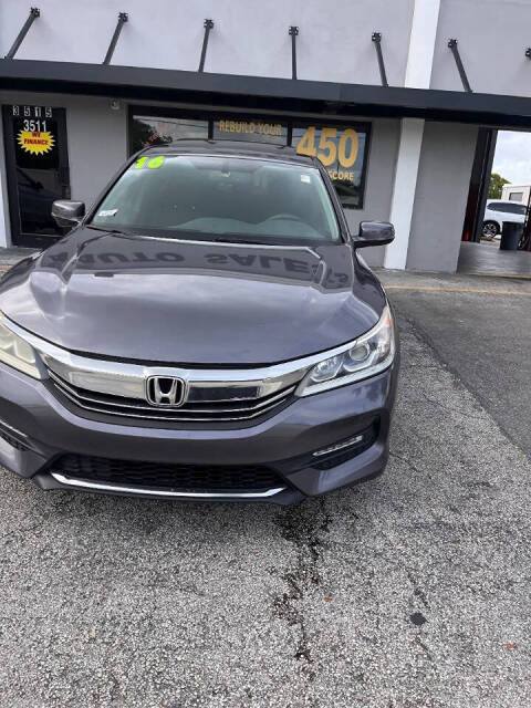 2016 Honda Accord for sale at M & J UNITED AUTO SALES in LAUDERDALE LAKES, FL