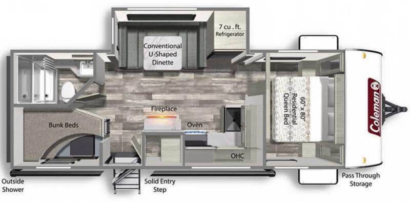 2022 Coleman Light 2455BH