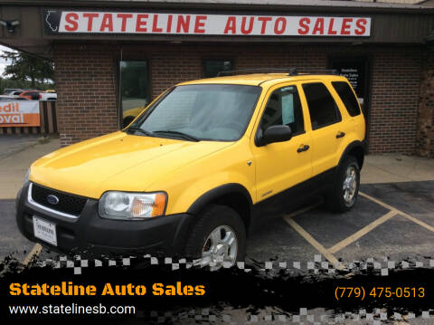 2001 Ford Escape for sale at Stateline Auto Sales in South Beloit IL