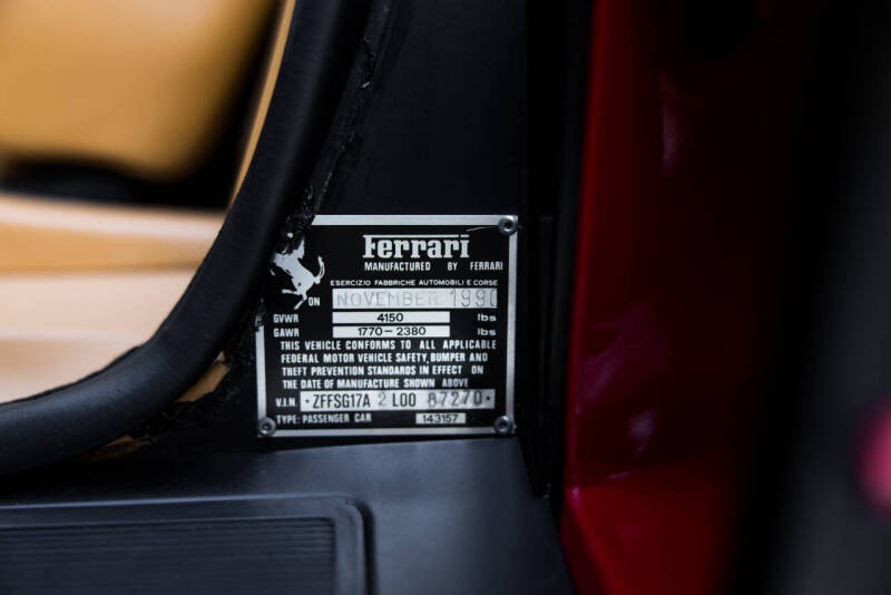 1990 Ferrari Testarossa