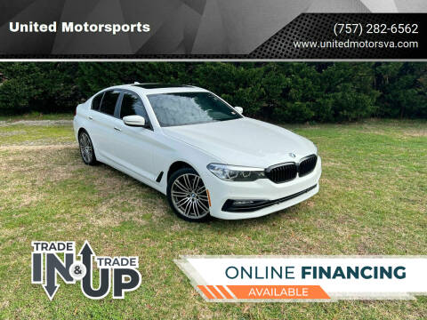 2018 BMW 5 Series for sale at United Motorsports in Virginia Beach VA