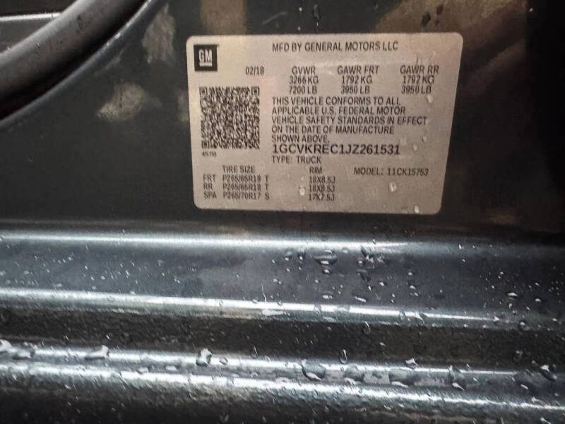 2018 Chevrolet Silverado 1500