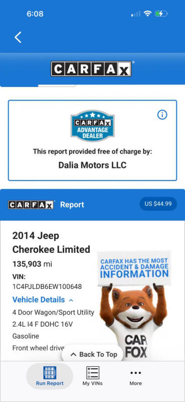 2014 Jeep Cherokee Limited