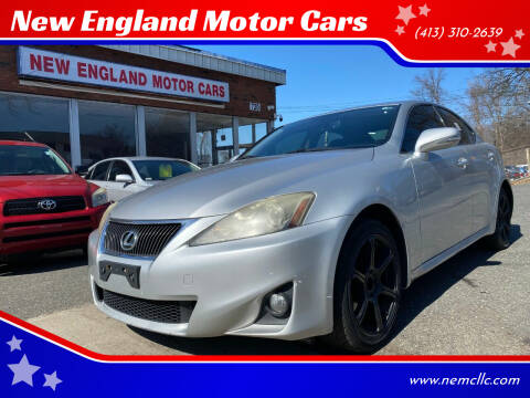 2011 Lexus IS 250 for sale at New England Motor Cars in Springfield MA