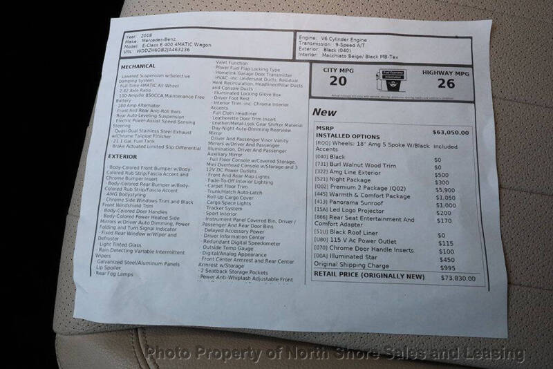 2018 Mercedes-Benz E-Class E 400 4MATIC