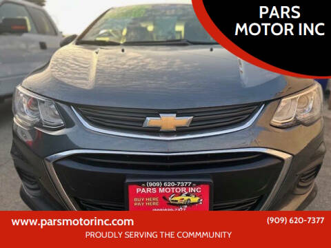 2017 Chevrolet Sonic for sale at PARS MOTOR INC in Pomona CA